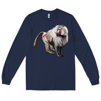Navy baboon Long Sleeve Tee - LillyAllenDesigns