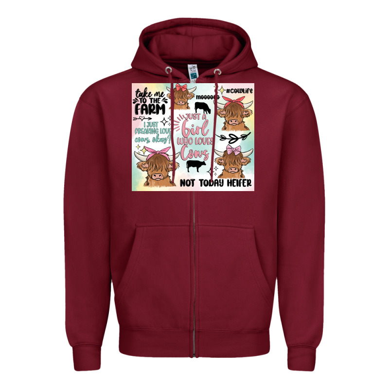 Cow Farm Life Zipper Hoodie by MaliasSmallBusiness | Teevron