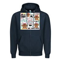 Navy cow farm life Zipper Hoodie - MaliasSmallBusiness