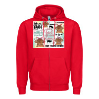 Red cow farm life Zipper Hoodie - MaliasSmallBusiness