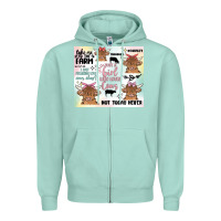 Seafoam cow farm life Zipper Hoodie - MaliasSmallBusiness