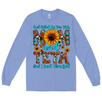 Colony Blue god gifted me two titles mom and teta and i rock t Long Sleeve Tee - JahusDesignShop