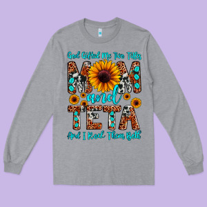 God Gifted Me Two Titles Mom And Teta And I Rock T Long Sleeve Tee Designed By Jahusdesignshop