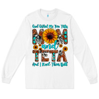 White god gifted me two titles mom and teta and i rock t Long Sleeve Tee - JahusDesignShop