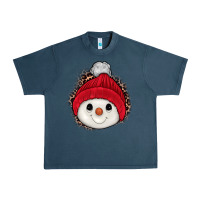 Midnight Navy snowman Urban Heavy Tee - JahusDesignShop