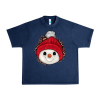 Navy snowman Urban Heavy Tee - JahusDesignShop