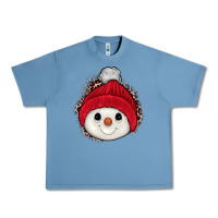 Pebble Blue snowman Urban Heavy Tee - JahusDesignShop