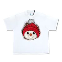 White snowman Urban Heavy Tee - JahusDesignShop