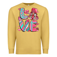 Antique Gold love with gnome Premium Sweatshirt - LillyAllenDesigns