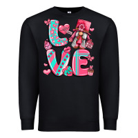 Black love with gnome Premium Sweatshirt - LillyAllenDesigns