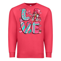 Cardinal love with gnome Premium Sweatshirt - LillyAllenDesigns