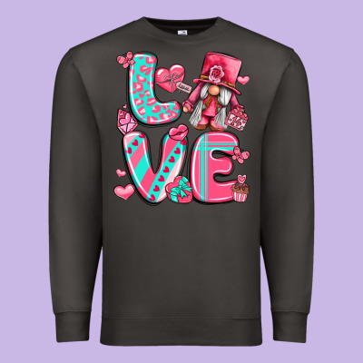 Love With Gnome Premium Sweatshirt Designed By Lillyallendesigns