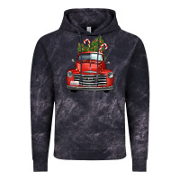 Cloud Black christmas trees truck Vintage Hoodie - FaDigitalArtStudio