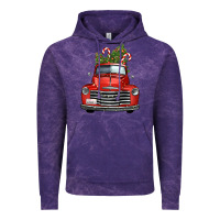 Cloud Purple christmas trees truck Vintage Hoodie - FaDigitalArtStudio