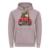 Vintage Zinc christmas trees truck Vintage Hoodie - FaDigitalArtStudio