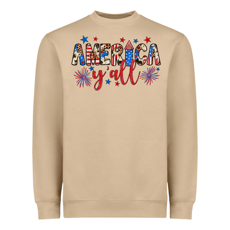 American Y'all Heavyweight Sweatshirt by JahusDesignShop | Teevron