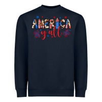 Navy american y'all Heavyweight Sweatshirt - JahusDesignShop