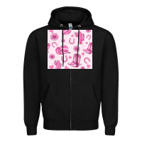 Black cowgirl valentine's day Zipper Hoodie - MaliasSmallBusiness