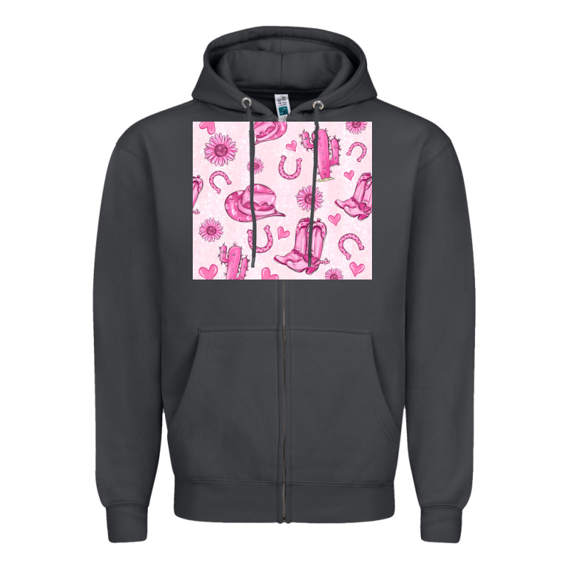 Cowgirl Valentine's Day Zipper Hoodie by MaliasSmallBusiness | Teevron