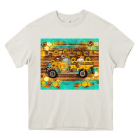 Cream western bee gnomes truck honeycomb  leopard turquoise wooden serape Heavy Core Tee - Artiststas