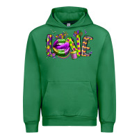Emerald mardi gras love lips Urban Hoodie - CowGirlArtShop