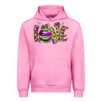 Fuchsia Pink mardi gras love lips Urban Hoodie - CowGirlArtShop