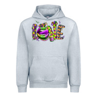 Mardi Gras Love Lips Urban Hoodie | Teevron