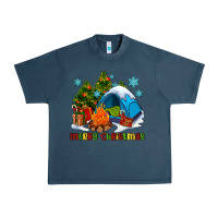 Midnight Navy merry Christmas camp Urban Heavy Tee - AdoDesignShop