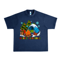 Navy merry Christmas camp Urban Heavy Tee - AdoDesignShop