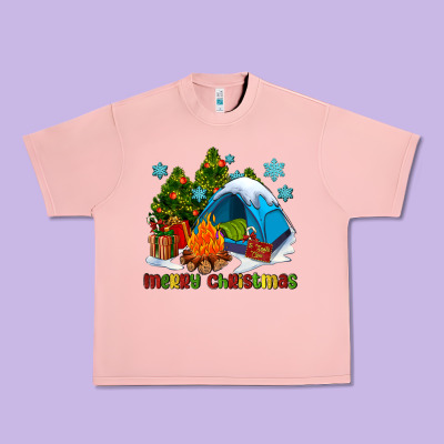 Merry Christmas Camp Urban Heavy Tee Designed By Adodesignshop