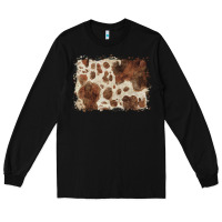 Black cowhide background Long Sleeve Tee - BarkalooDesign