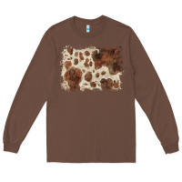 Chestnut cowhide background Long Sleeve Tee - BarkalooDesign