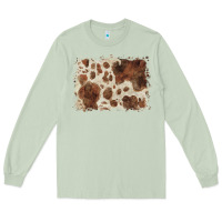 Matcha cowhide background Long Sleeve Tee - BarkalooDesign