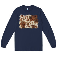Navy cowhide background Long Sleeve Tee - BarkalooDesign