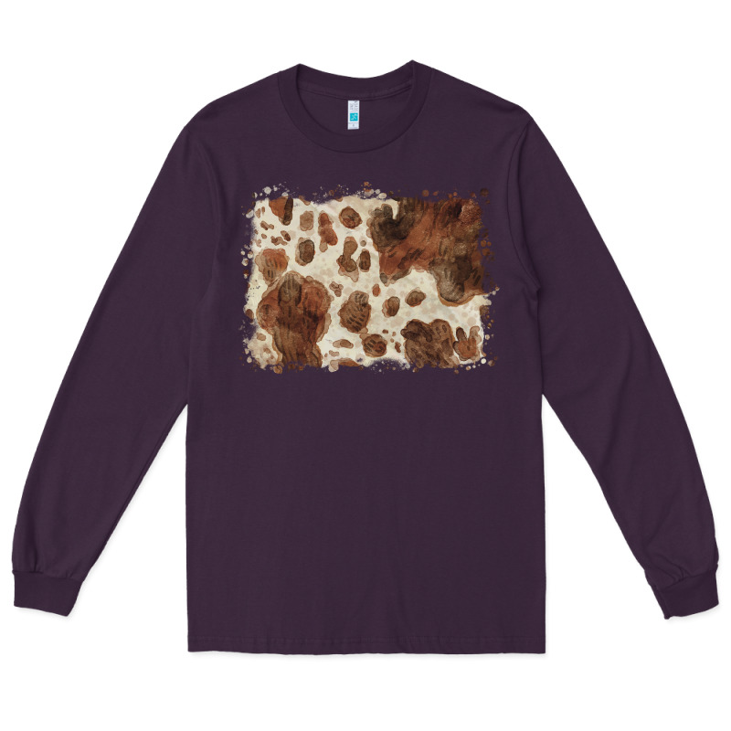 Cowhide Background Long Sleeve Tee by BarkalooDesign | Teevron