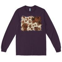 Plum cowhide background Long Sleeve Tee - BarkalooDesign