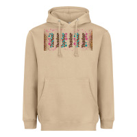 Mushroom teacher gemstone and pink flower libbey glass Heavyweight Hoodie - BundleAndBundleShop