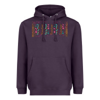 Plum teacher gemstone and pink flower libbey glass Heavyweight Hoodie - BundleAndBundleShop