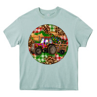 Arona Christmas Farm Red Tractor Heavy Core Tee - RanaPortraitStore