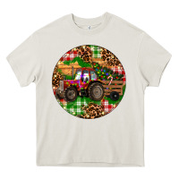 Christmas Farm Red Tractor Heavy Core Tee | Teevron