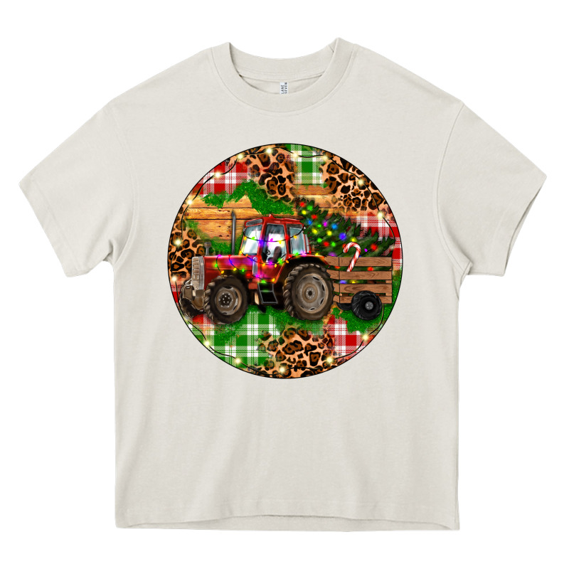 Christmas Farm Red Tractor Heavy Core Tee by RanaPortraitStore | Teevron
