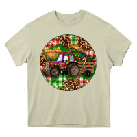 Mossy Christmas Farm Red Tractor Heavy Core Tee - RanaPortraitStore