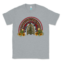 Heather Grey rainbow tree Classic Tee - AdoDesignShop