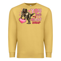 Antique Gold you make my heart saur Premium Sweatshirt - LillyAllenDesigns