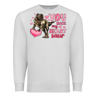 Dove Grey you make my heart saur Premium Sweatshirt - LillyAllenDesigns