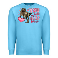 Ocean Blue you make my heart saur Premium Sweatshirt - LillyAllenDesigns