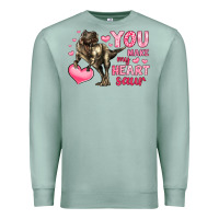 Seafoam you make my heart saur Premium Sweatshirt - LillyAllenDesigns