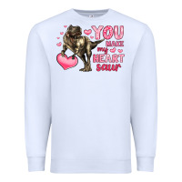 White you make my heart saur Premium Sweatshirt - LillyAllenDesigns