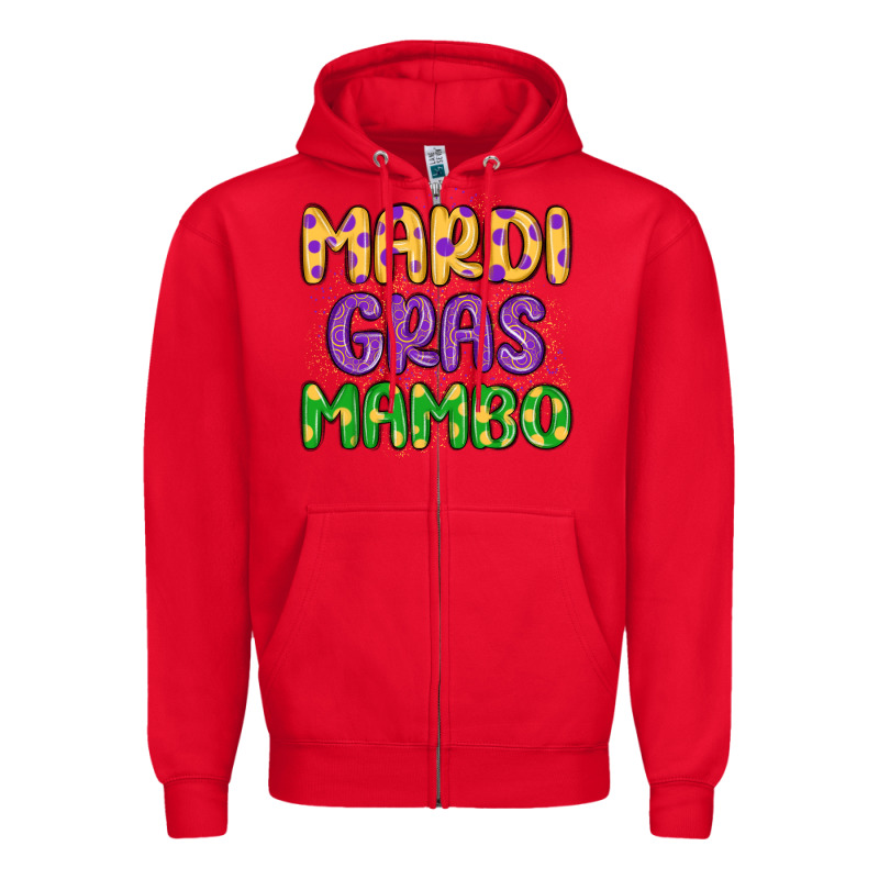Mardi Gras Mambo Zipper Hoodie by MaliasSmallBusiness | Teevron