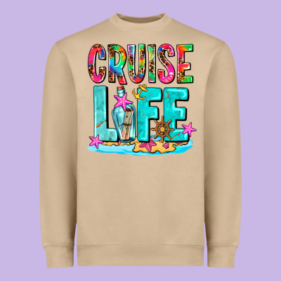 Cruise  Life Heavyweight Sweatshirt Designed By Adodesignshop